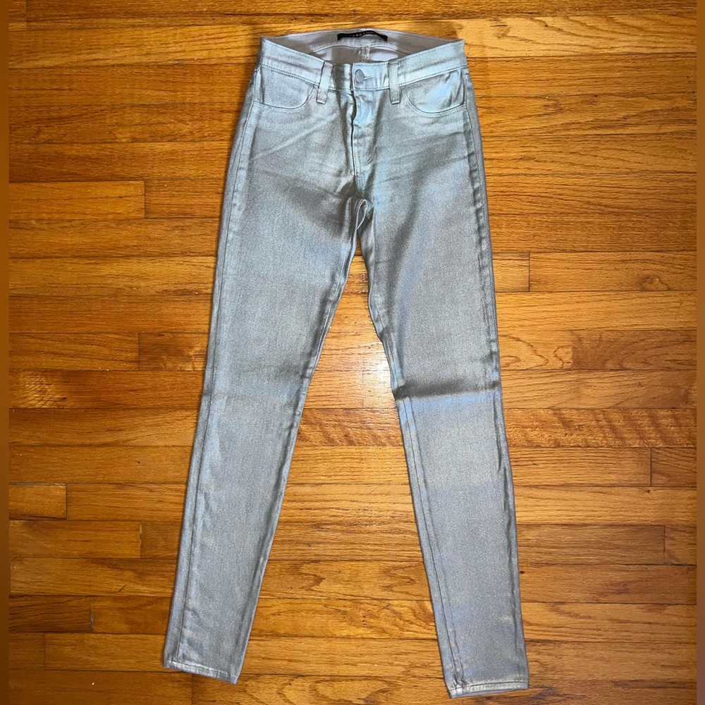 J BRAND Pewter/Silver Jeans Size 25